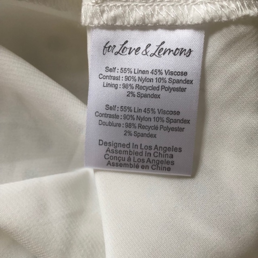 For Love and Lemons Becca Mini Dress - Ivory - Picture 10 of 16